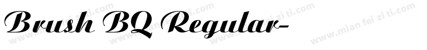 Brush BQ Regular字体转换